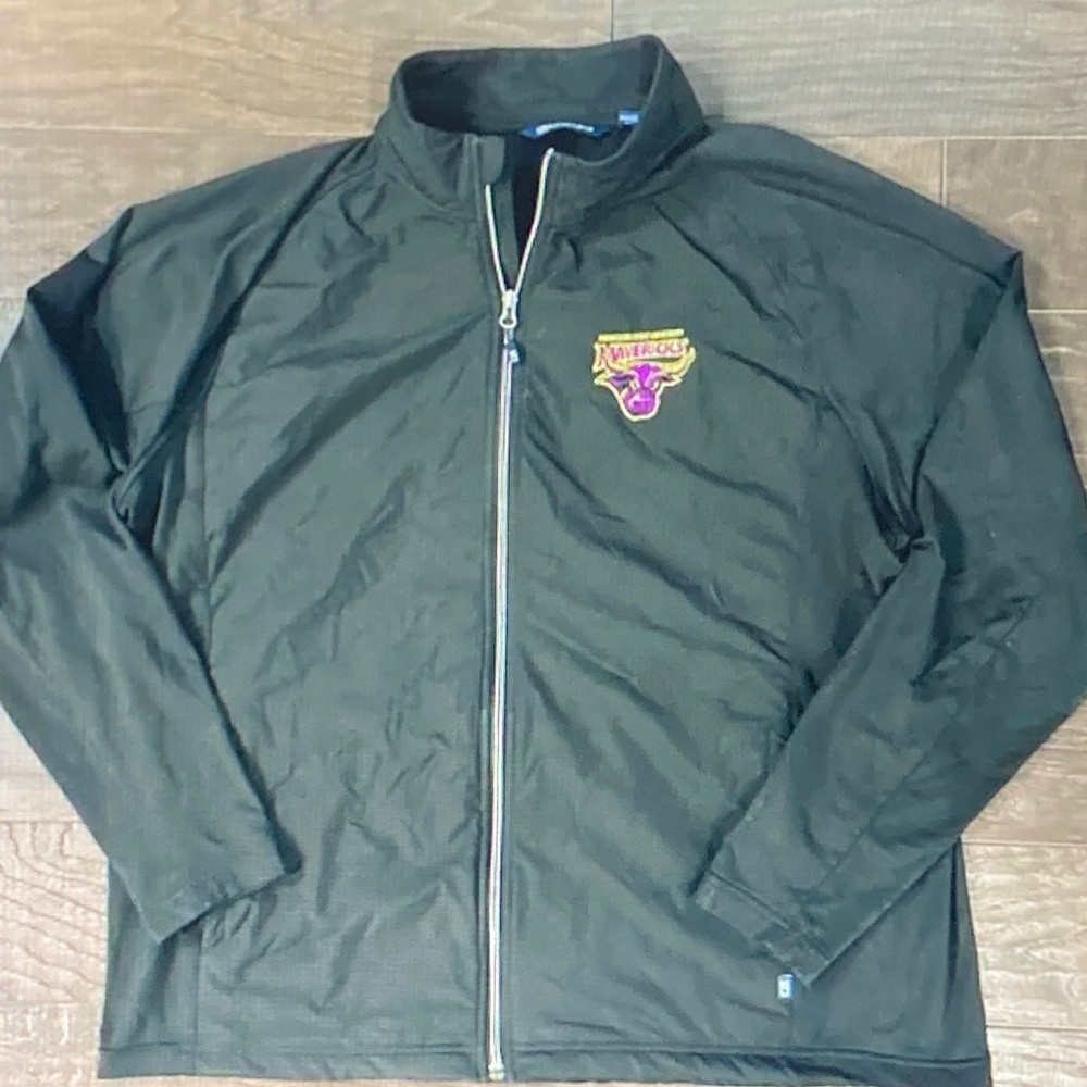 Cutter & Buck Black Windbreaker with Logo